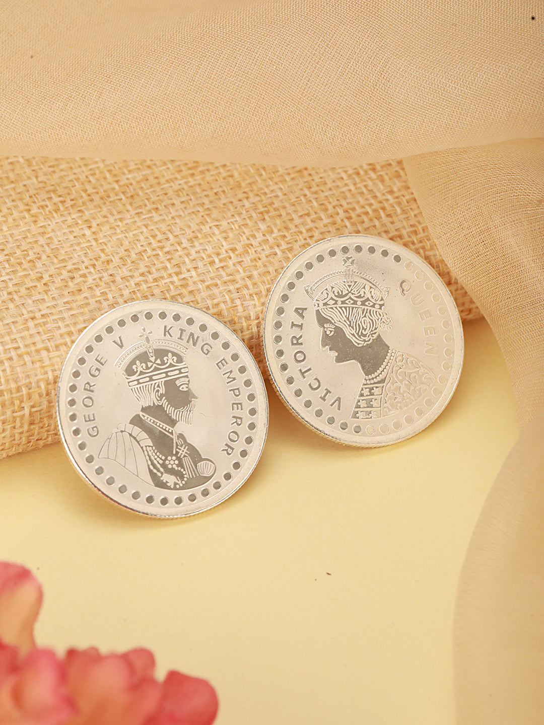 Queen Victoria Emperor George 20 gram 999 round Silver Coin